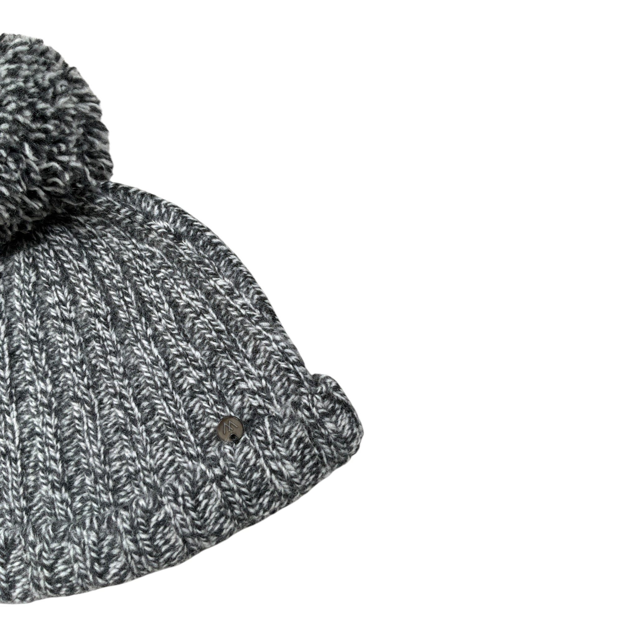 Wedoble Cappello tinta unita con Pon Pon Grigio per Neonato I2209307A GRIGIO WEDOBLE 