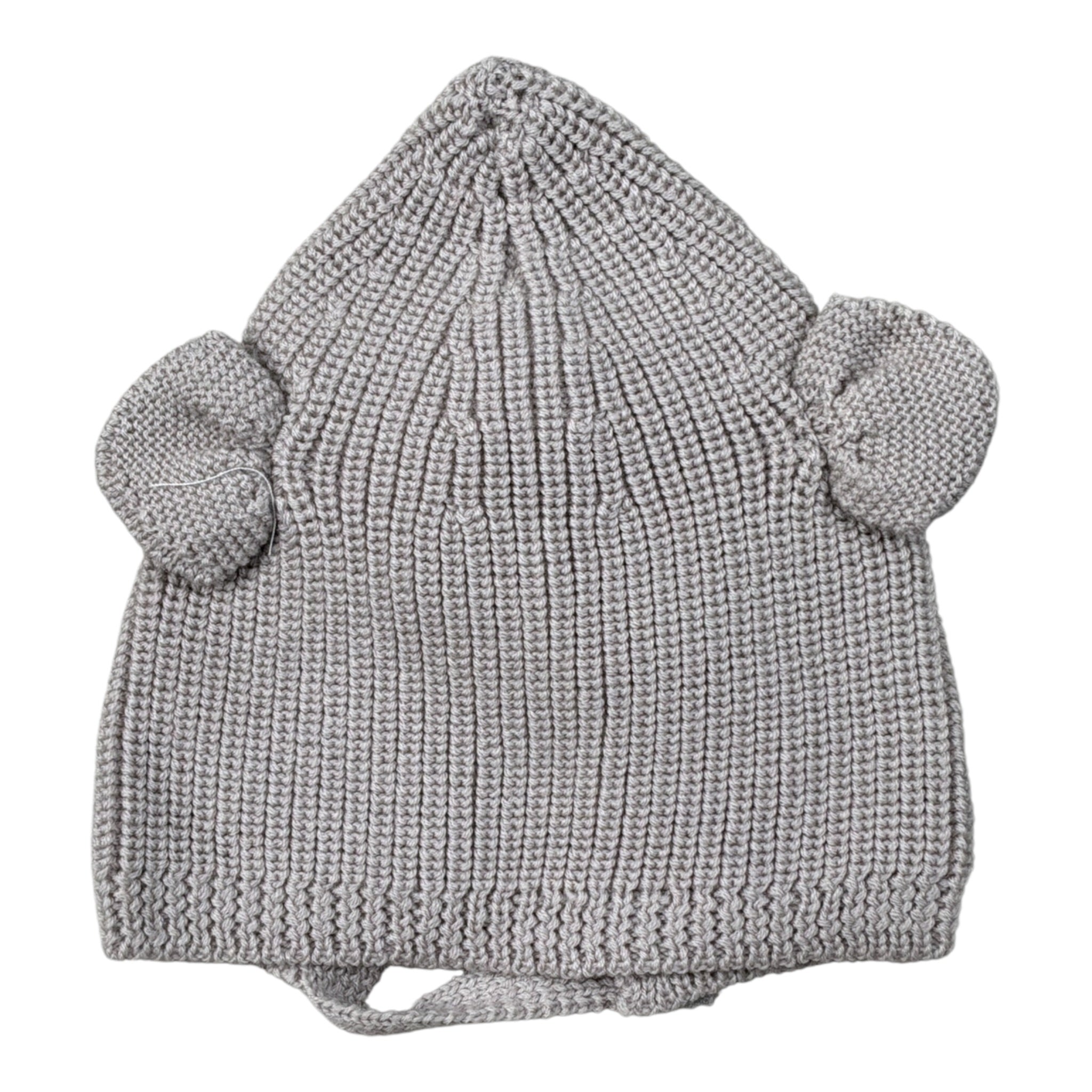 Wedoble Cappello tinta unita con Orecchie Grigio per Neonata I230307B GRIGIO WEDOBLE 