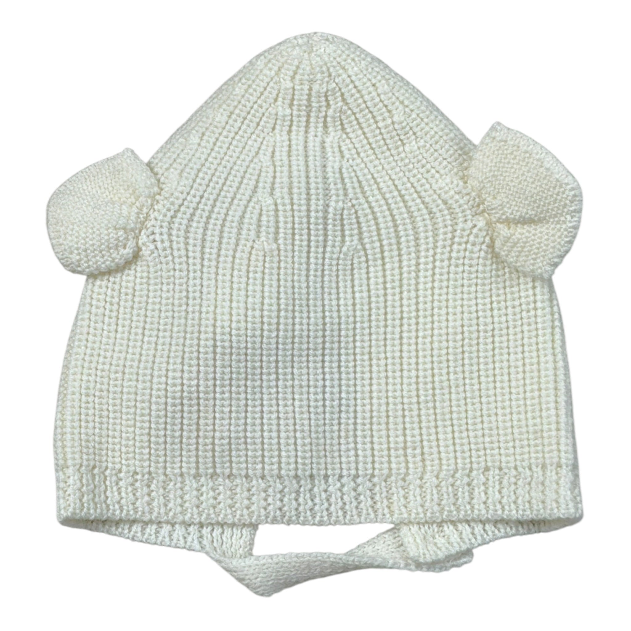 Wedoble Cappello tinta unita con Orecchie Panna per Neonata I230307B PANNA WEDOBLE 