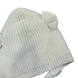 Wedoble Cappello tinta unita con Orecchie Panna per Neonata I230307B PANNA WEDOBLE 