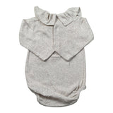 Wedoble Body Manica Lunga con Colletto Beige per Neonata I2515616D BEIGE WEDOBLE 