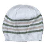 Wedoble Cappello Bicolore con Fantasia A Righe Bianco per Neonato V2507307A BIANCO WEDOBLE 