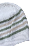 Wedoble Cappello Bicolore con Fantasia A Righe Bianco per Neonato V2507307A BIANCO WEDOBLE 