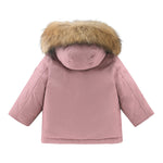 Woolrich Giubbino tinta unita con Bottoni Rosa per Neonata CFWKOU0469MRUT0641 ROSA WOOLRICH 