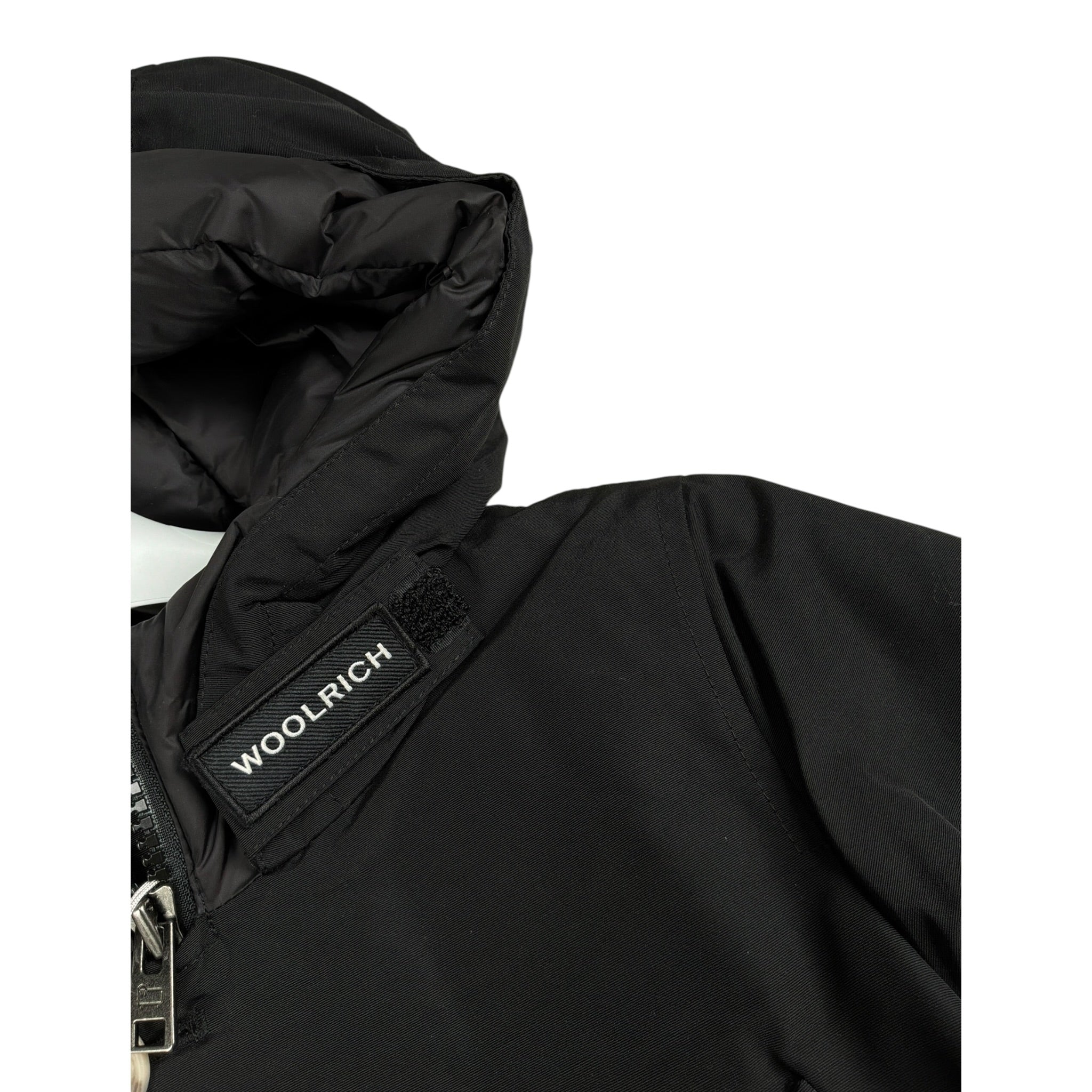 Woolrich Giubbino tinta unita con Bottoni Nero per Bambino WKCPS2124 NERO WOOLRICH 