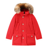 Woolrich Giubbino tinta unita con Bottoni Rosso per Bambino WKOU0187 ROSSO WOOLRICH 