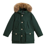 Woolrich Giubbino tinta unita con Bottoni Verde per Bambino WKOU0187 VERDE WOOLRICH 