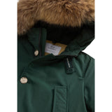 Woolrich Giubbino tinta unita con Bottoni Verde per Bambino WKOU0187 VERDE WOOLRICH 