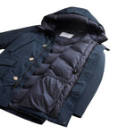 Woolrich Giubbino tinta unita con Bottoni Blu per Bambino WKOU0188 BLU WOOLRICH 