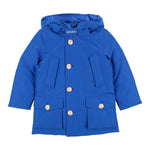 Woolrich Giubbino tinta unita con Bottoni Cobalto per Bambino WKOU0188 COBALTO WOOLRICH 