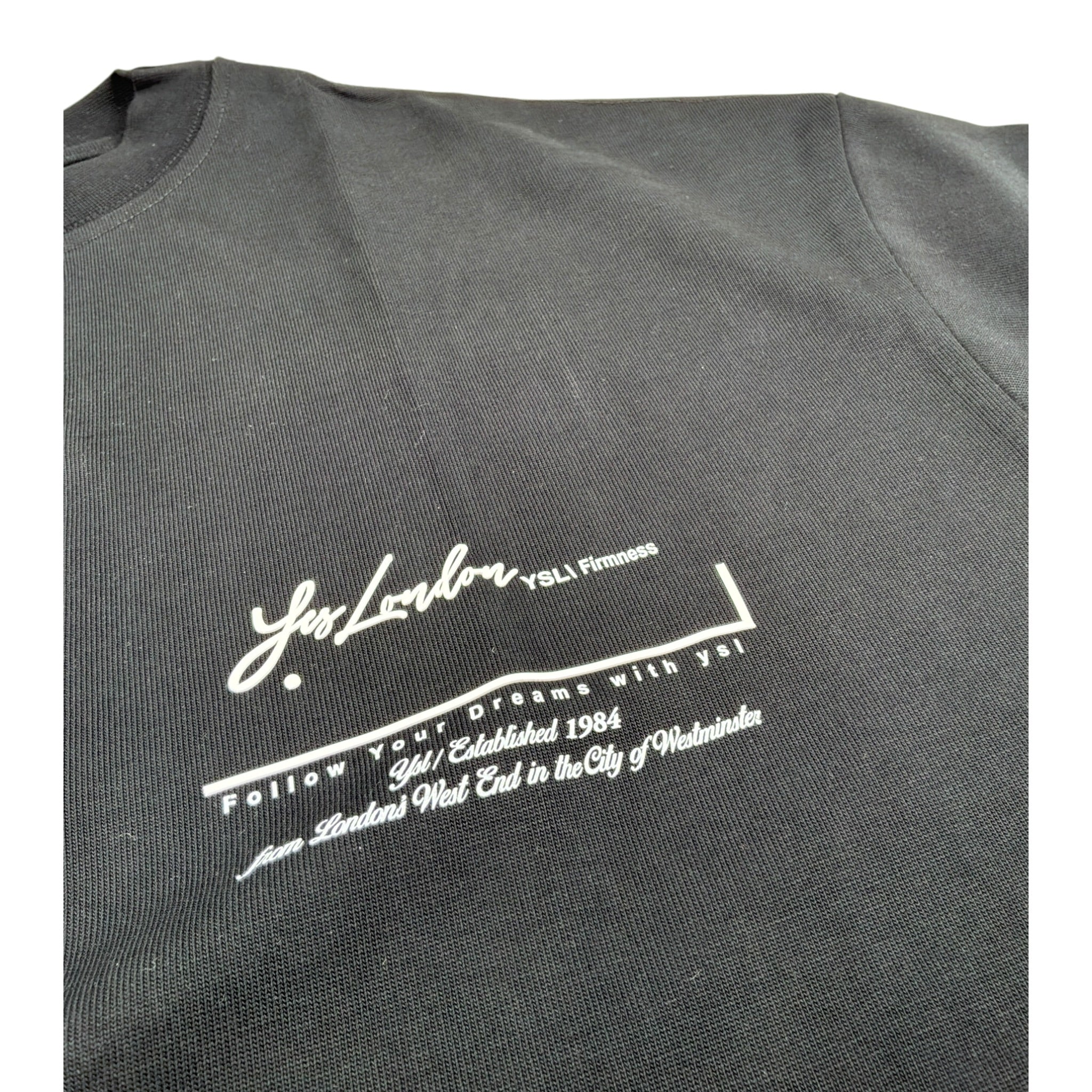 Yes London T-Shirt tinta unita con Stampa Nero per Bambino JR2169 NERO YES LONDON 