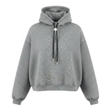 Yes London Felpa tinta unita con Cappuccio Grigio per Bambino JR5104J GRIGIO YES LONDON 