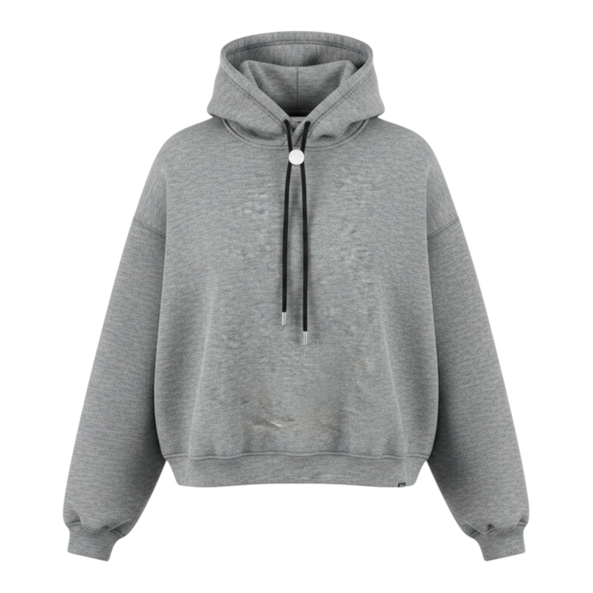 Yes London Felpa tinta unita con Cappuccio Grigio per Bambino JR5104J GRIGIO YES LONDON 