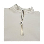 Yes London Felpa tinta unita con Mezza Zip E Colletto Panna per Bambino JR5112 PANNA YES LONDON 
