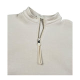 Yes London Felpa tinta unita con Mezza Zip E Colletto Panna per Bambino JR5112 PANNA YES LONDON 