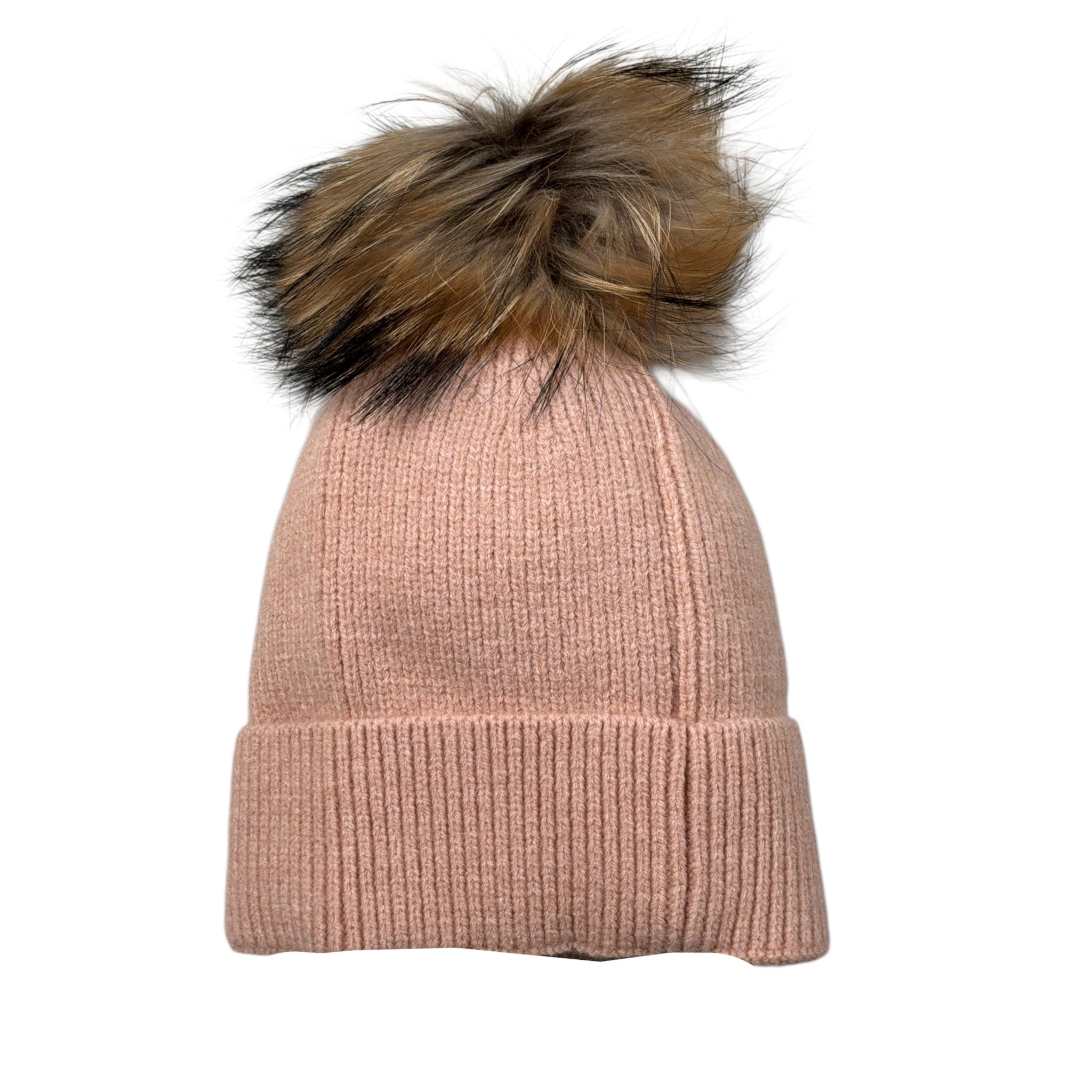 Yes London Cappello tinta unita con Pon Pon Rosa per Bambina WIWIIW ROSA YES LONDON 