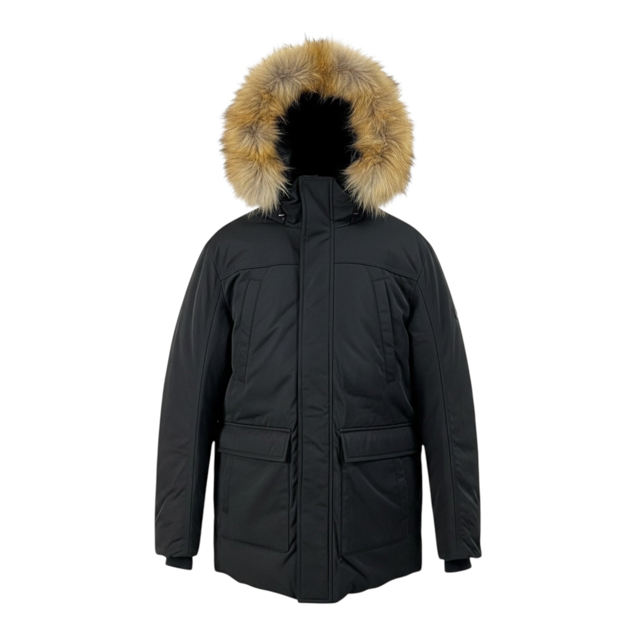 Yes Zee Giubbino tinta unita con Cappuccio Nero per Bambino 2607 NERO YES ZEE 