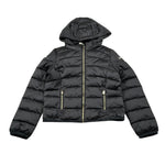 Yes Zee Giubbino tinta unita con Cappuccio Nero per Bambina 3021 NERO YES ZEE 
