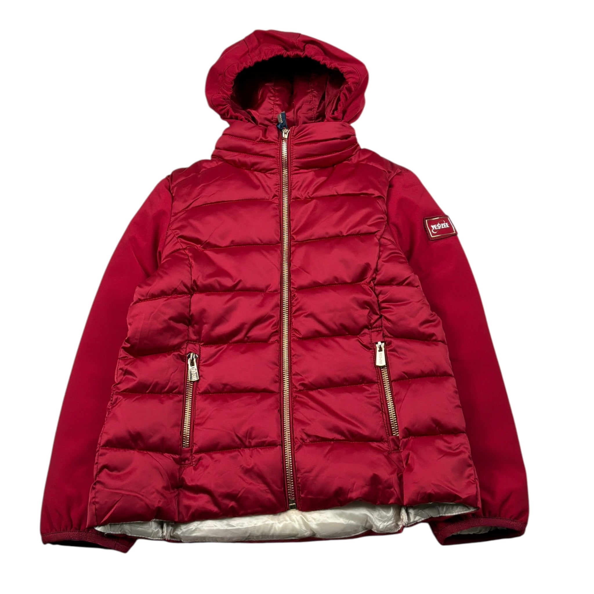 Yes Zee Giubbino tinta unita con Cappuccio Rosso per Bambina 3024 ROSSO YES ZEE 