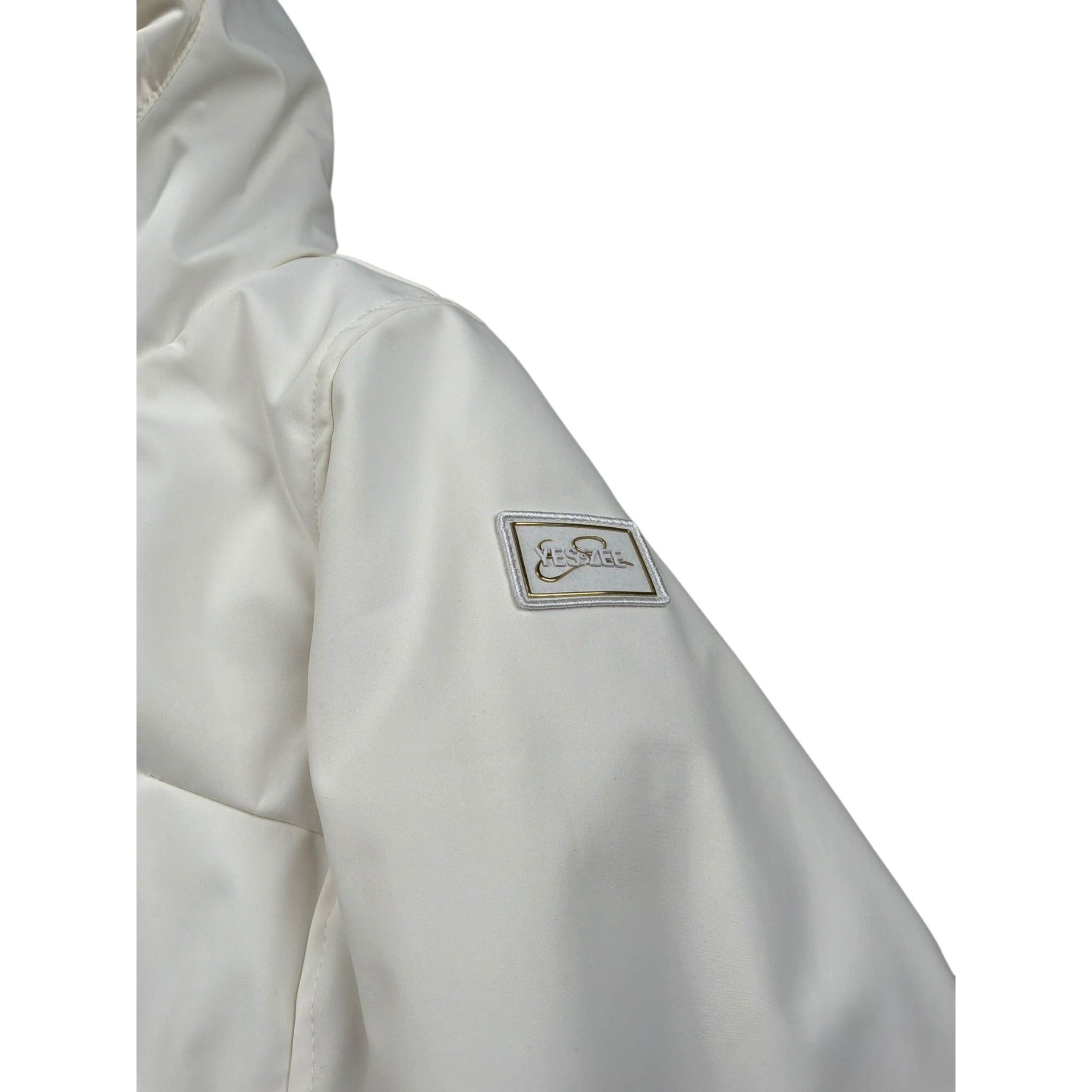 Yes Zee Giubbino tinta unita con Cappuccio Panna per Bambina 3031 PANNA YES ZEE 