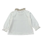 Zhoe & Tobiah Shirt tinta unita con Colletto Bianco per Bambina BBB3FJ BIANCO ZHOE & TOBIAH 