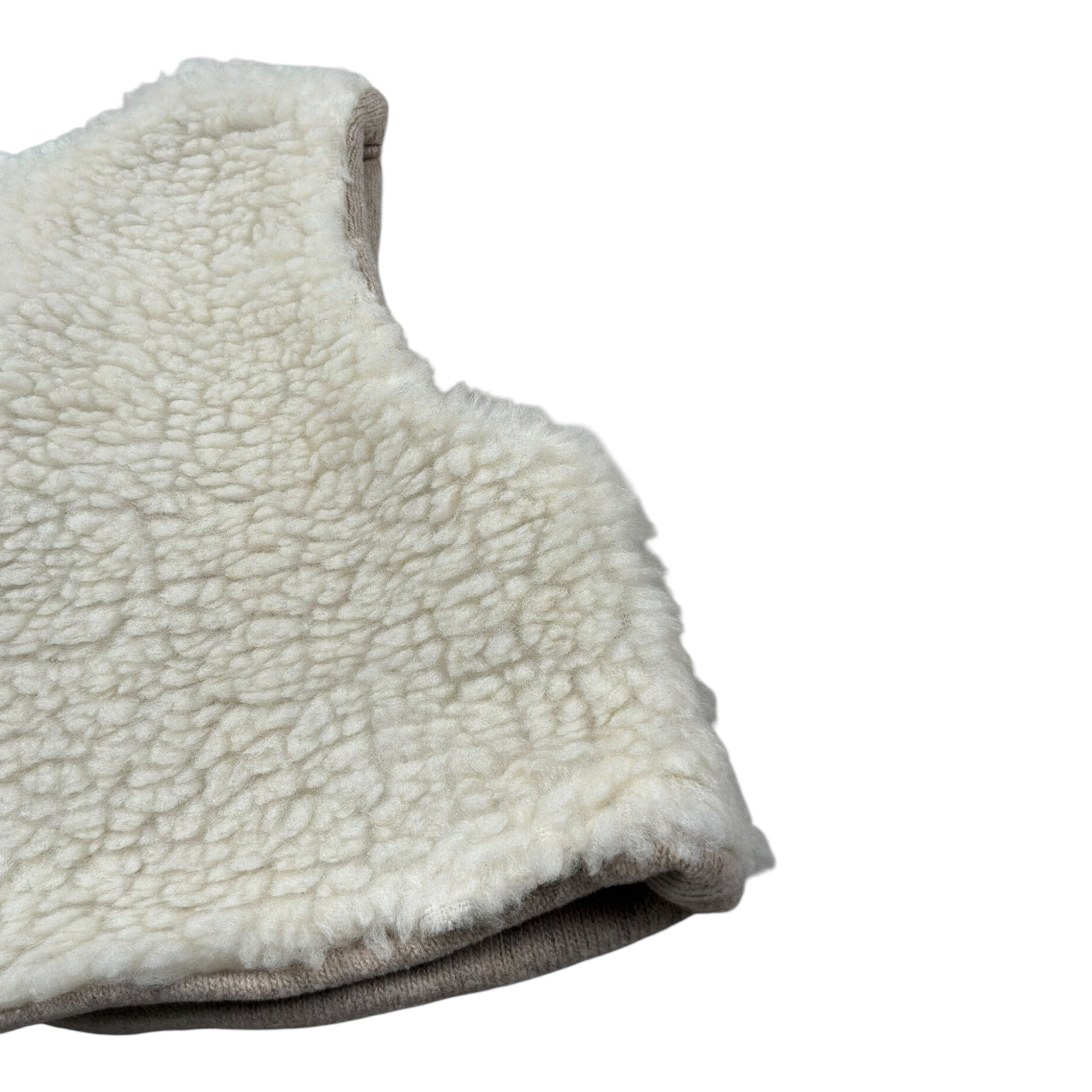 Zhoe & Tobiah Gilet tinta unita Teddy Panna per Neonata BRR3B PANNA ZHOE & TOBIAH 