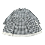 Zhoe & Tobiah Abito Manica Lunga Fantasia Quadretti Grigio per Bambina CHH1F GRIGIO ZHOE & TOBIAH 