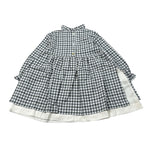 Zhoe & Tobiah Abito Manica Lunga Fantasia Quadretti Grigio per Bambina CHH1F GRIGIO ZHOE & TOBIAH 