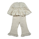 Zhoe & Tobiah Completo 2 Pezzi Maglia-Pantalone tinta unita Panna per Neonata KKT15F PANNA ZHOE & TOBIAH 