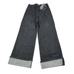 Zhoe & Tobiah Jeans tinta unita Modello Palazzo Nero per Bambina LDP1F NERO ZHOE & TOBIAH 