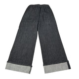 Zhoe & Tobiah Jeans tinta unita Modello Palazzo Nero per Bambina LDP1F NERO ZHOE & TOBIAH 