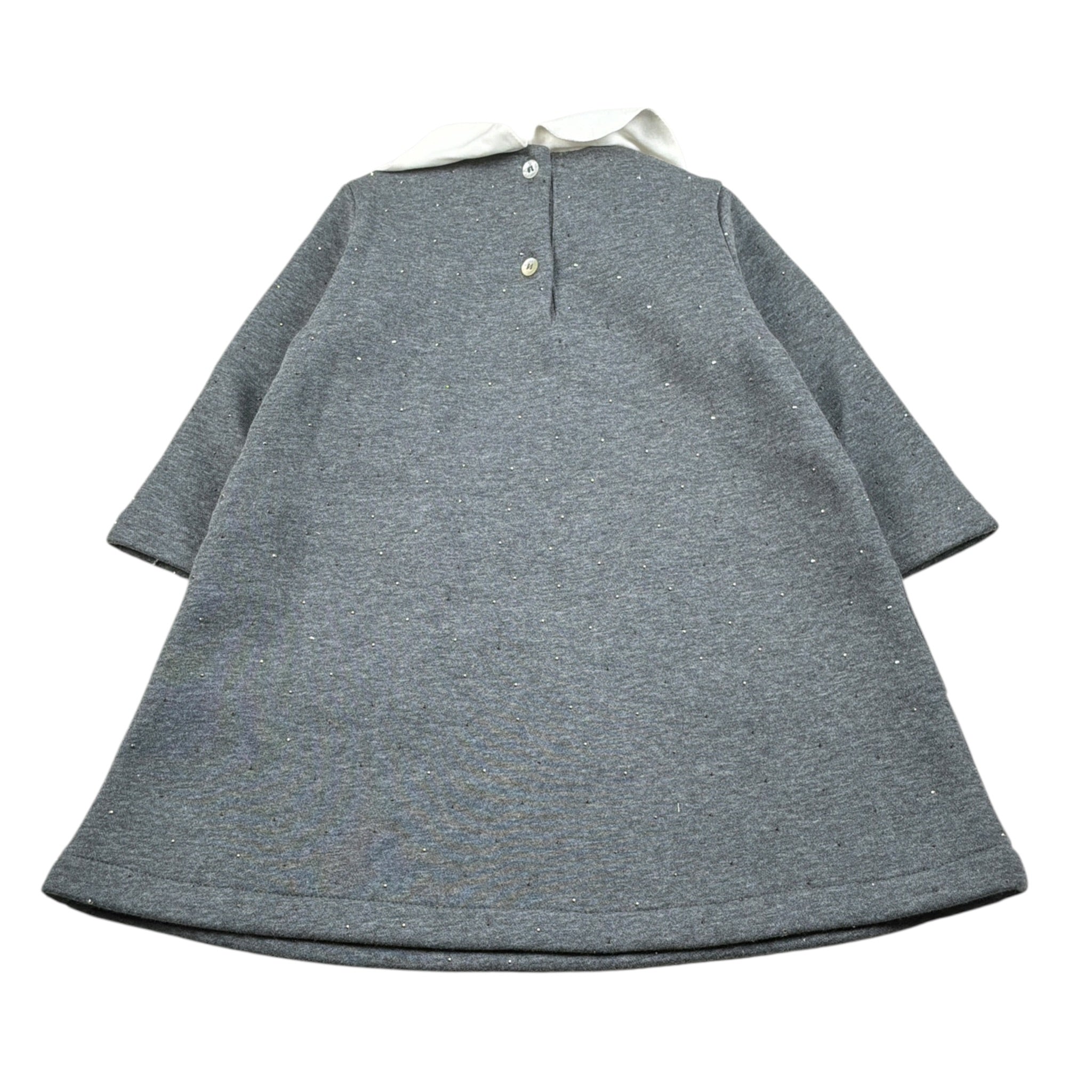 Zhoe & Tobiah Abito Manica Lunga tinta unita Grigio per Bambina TIF3F GRIGIO ZHOE & TOBIAH 