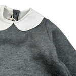 Zhoe & Tobiah Abito Manica Lunga tinta unita Grigio per Bambina TIF3F GRIGIO ZHOE & TOBIAH 