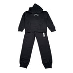 Zu+Elements Completo 2 Pezzi Felpa-Pantalone tinta unita Nero per Bambino ZU1848 NERO ZU+ELEMENTS 
