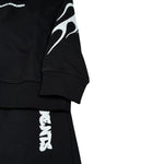 Zu+Elements Completo 2 Pezzi Felpa-Pantalone tinta unita Nero per Bambino ZU1848 NERO ZU+ELEMENTS 