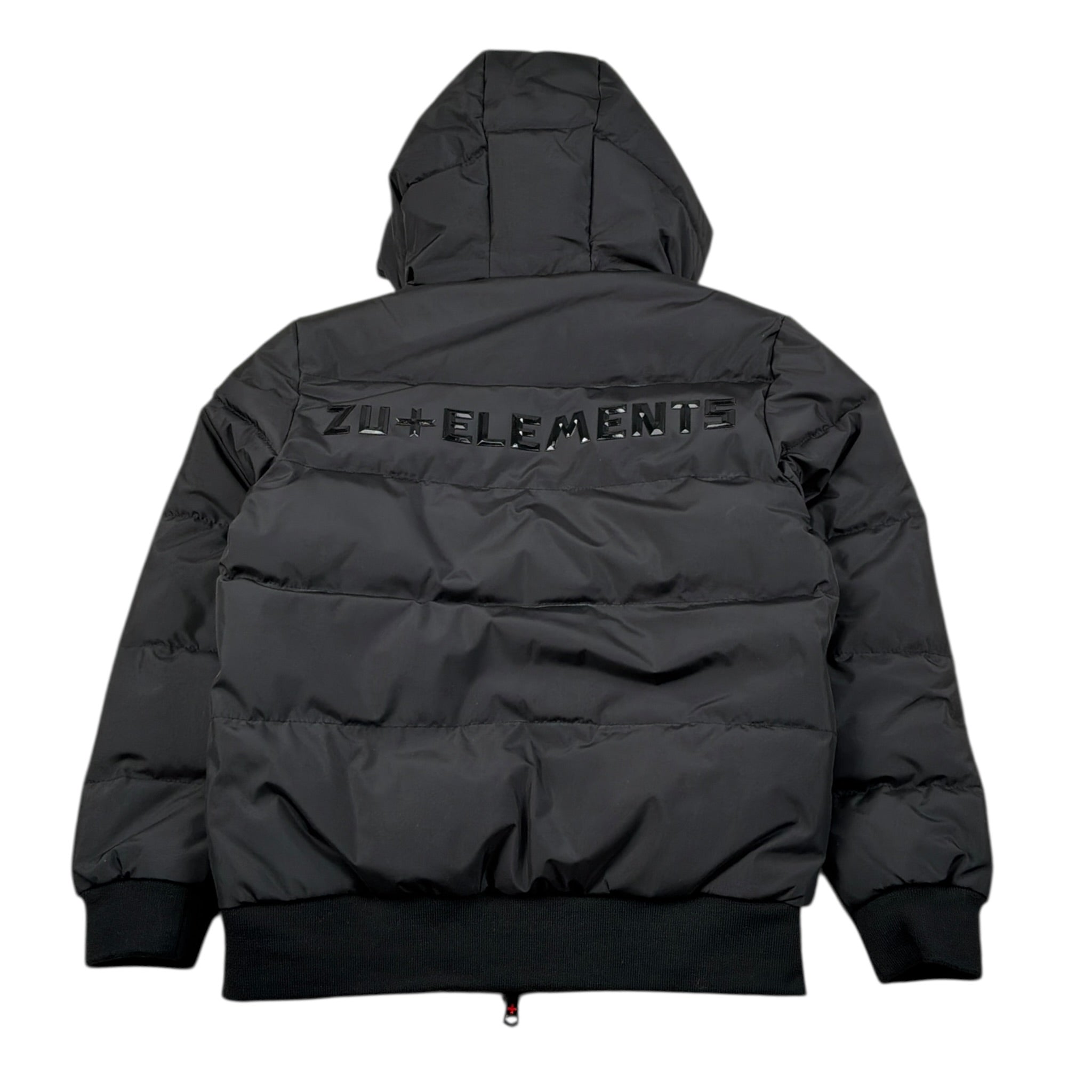 Zu+Elements Giubbino tinta unita con Zip E Cappuccio Nero per Bambino ZU1864 NERO ZU+ELEMENTS 