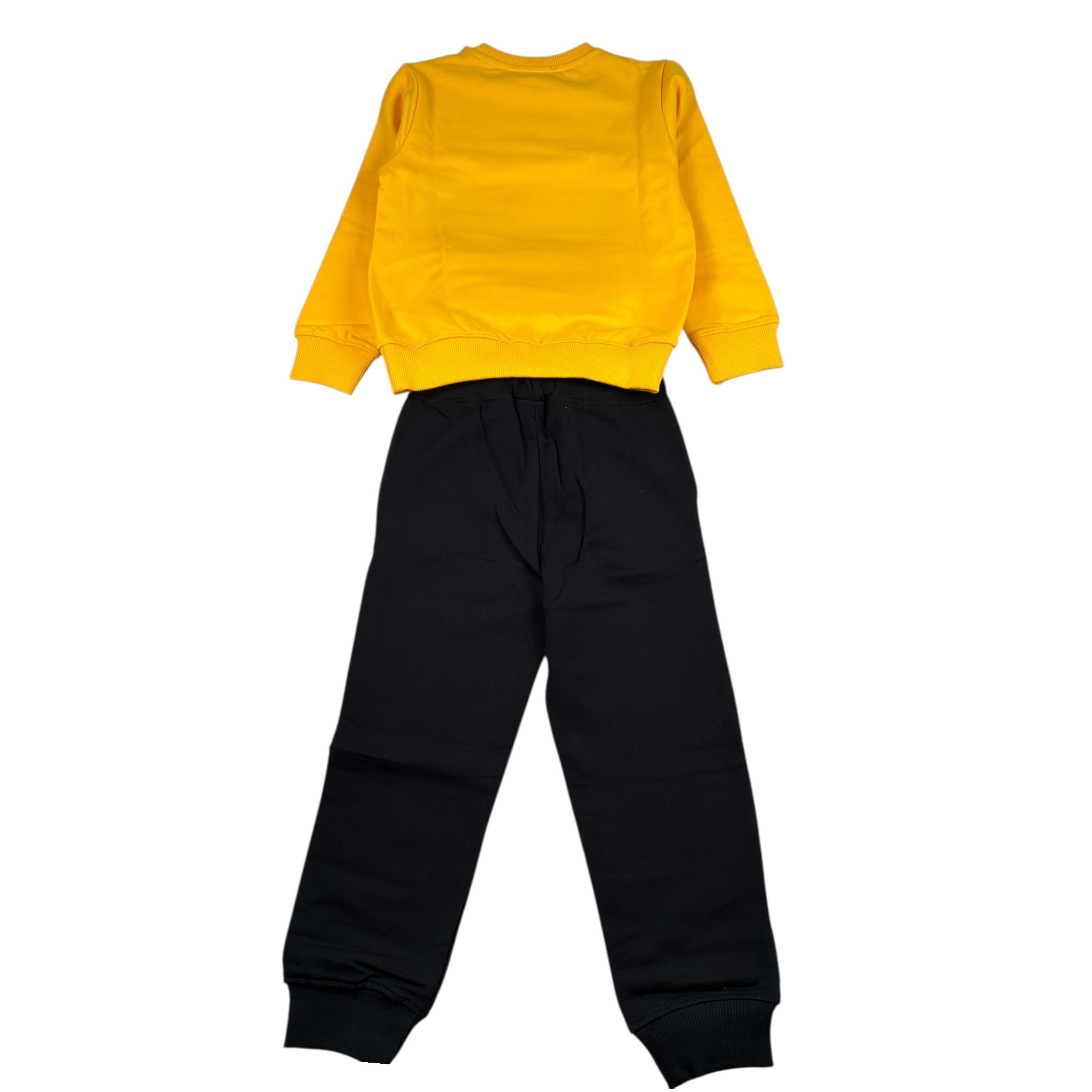 Zu+Elements Completo 2 Pezzi Felpa-Pantalone Bicolore Giallo/Nero per Bambino ZU367 GIALLO/NERO ZU+ELEMENTS 