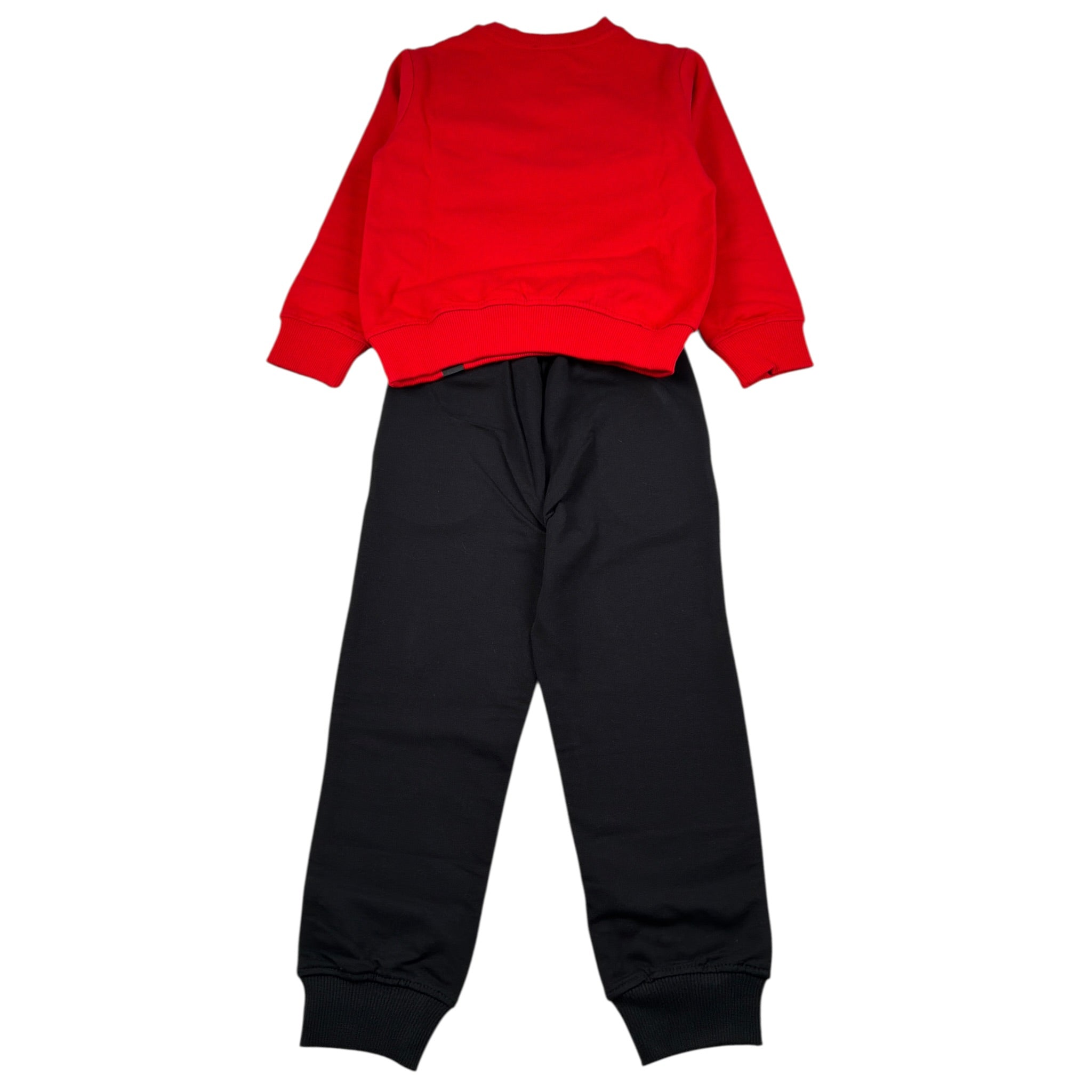 Zu+Elements Completo 2 Pezzi Felpa-Pantalone Bicolore Rosso/Nero per Bambino ZU367 ROSSO/NERO ZU+ELEMENTS 