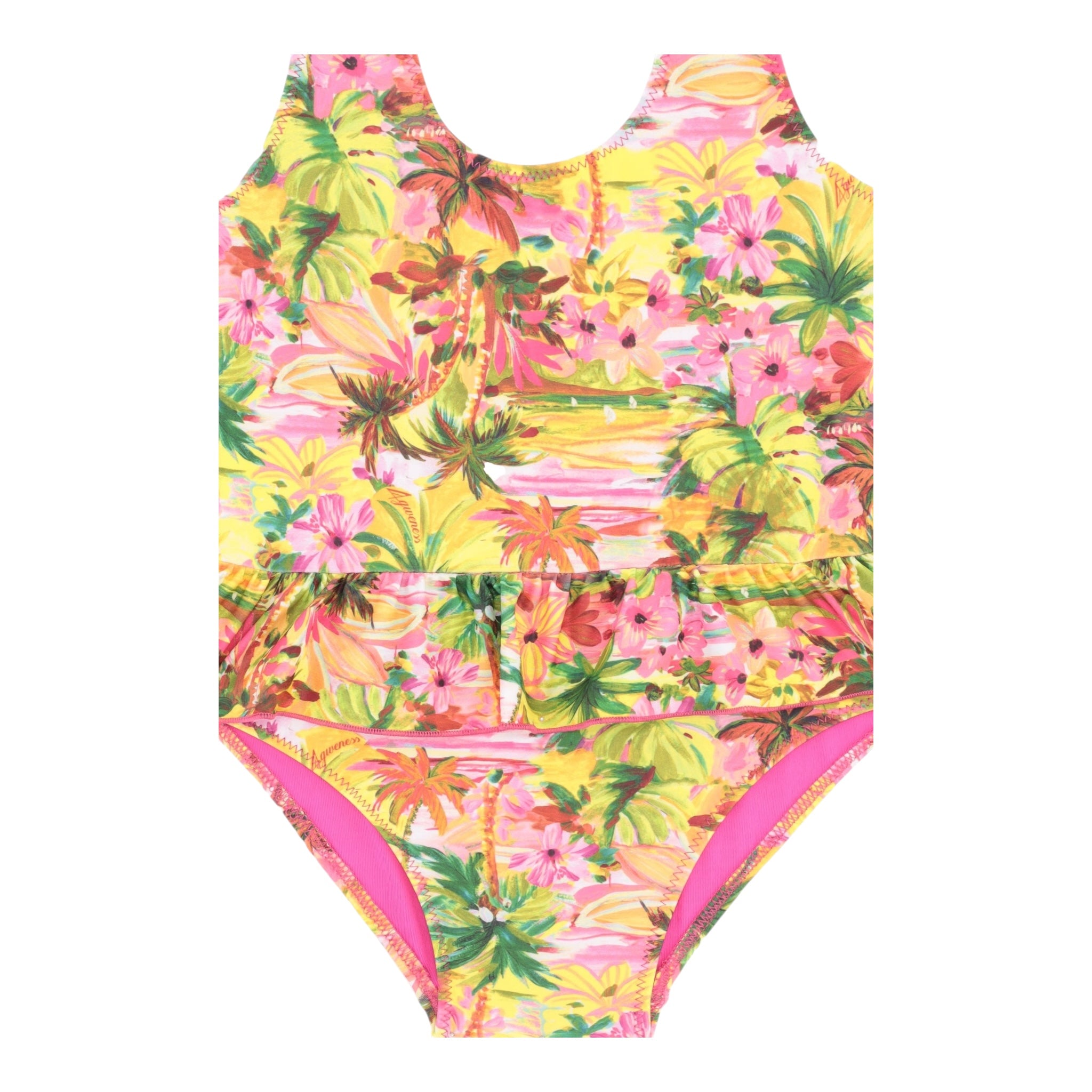 4Giveness Costume Intero Tinta Unita con Fantasia per Neonata 125NBWIN5277 GIALLO 4GIVENESS 