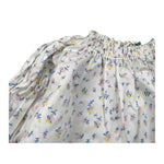 A' La Page Camicia Tinta Unita con Fantasia Fiori per Neonata AL27X BIANCO A' LA PAGE 
