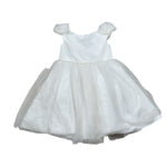Abel & Lula Abito Cerimonia Tinta Unita con Applicazioni per Bambina 5006 BIANCO ABEL & LULA 