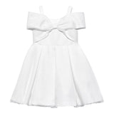 Abel & Lula Abito Giromanica Tinta Unita per Bambina 5031 BIANCO ABEL & LULA 
