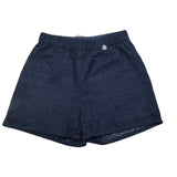 Alice Pi Short Tinta Unita con Ricami per Bambina 2411 BLU ALICE PI 