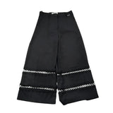 Alice Pi Pantalone Tinta Unita Modello A Palazzo per Bambina 2417 NERO ALICE PI 