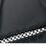 Alice Pi Pantalone Tinta Unita Modello A Palazzo per Bambina 2423 NERO ALICE PI 