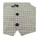 Ambaraba Gilet Tinta Unita Fantasia Pois per Neonato FM33181 BEIGE AMBARABA 