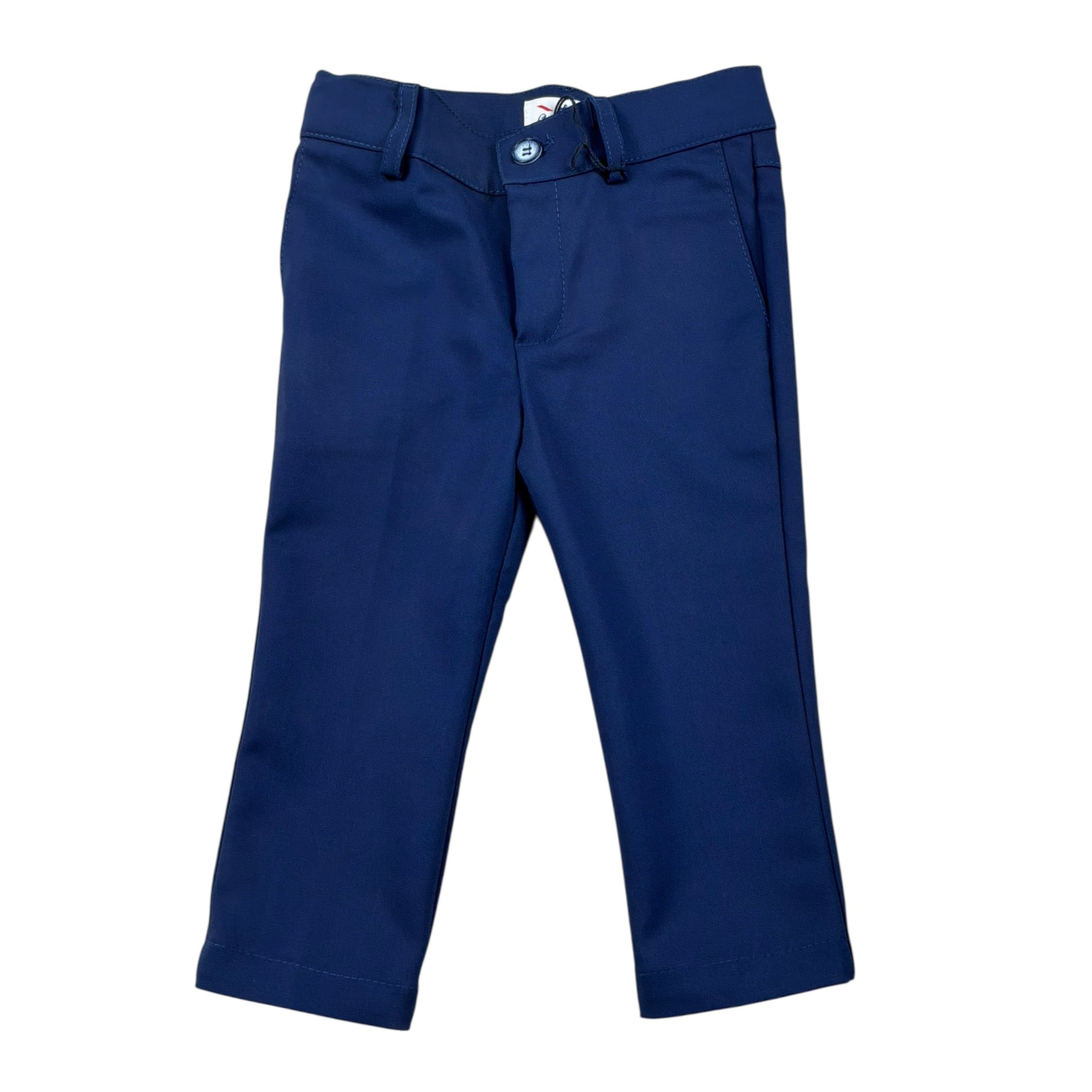 Ambaraba Pantalone Tinta Unita con Girovita Regolabile per Neonato FM36052 BLU AMBARABA 