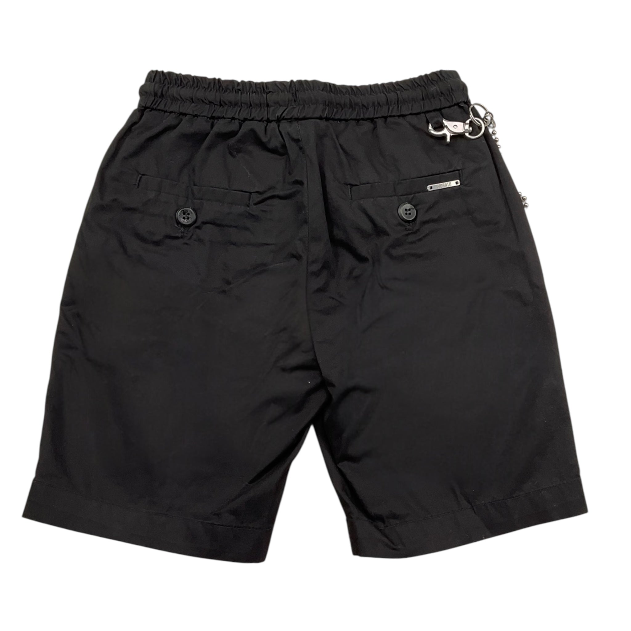 Antony Morato Bermuda Tinta Unita con Elastico In Vita per Bambino MKSH00086 NERO ANTONY MORATO 