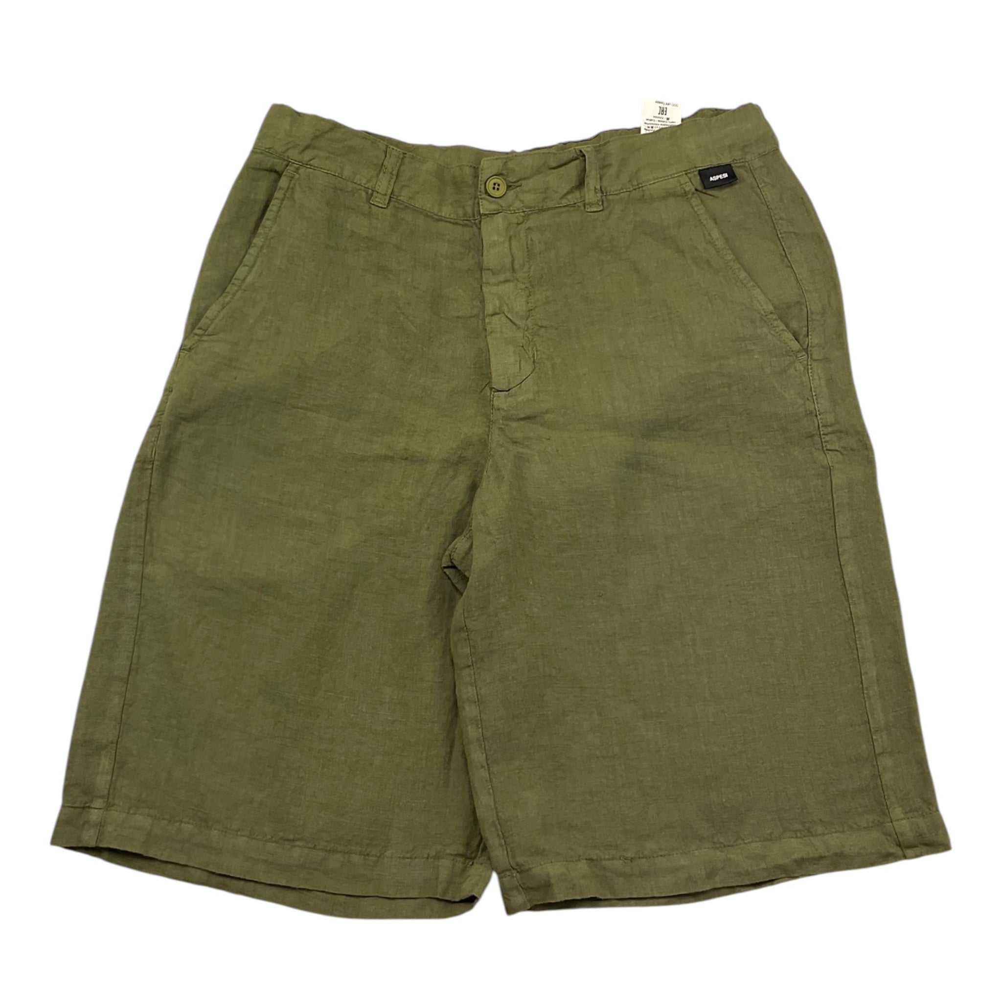 Aspesi Bermuda Tinta Unita con Girovita Regolabile per Bambino S25003PBL6000 VERDE ASPESI 