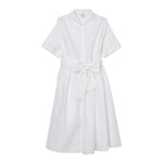 Aspesi Abito Mezza Manica Tinta Unita per Bambina S25012VMC0068X BIANCO ASPESI 